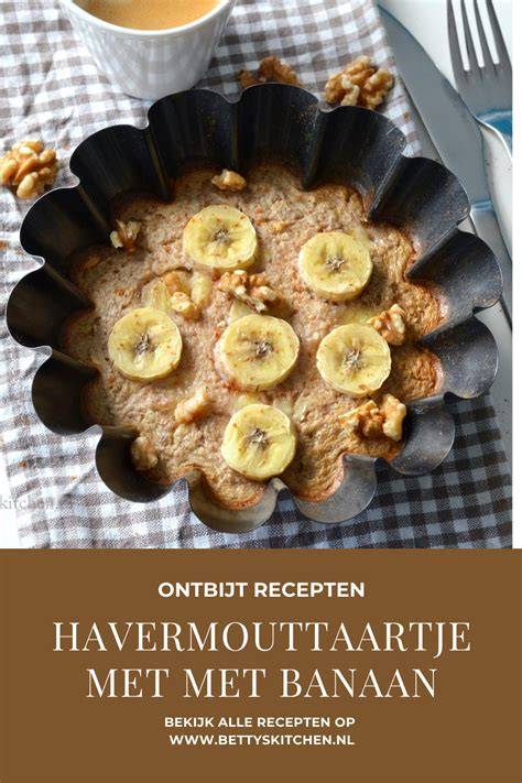 Havermouttaartje met banaan