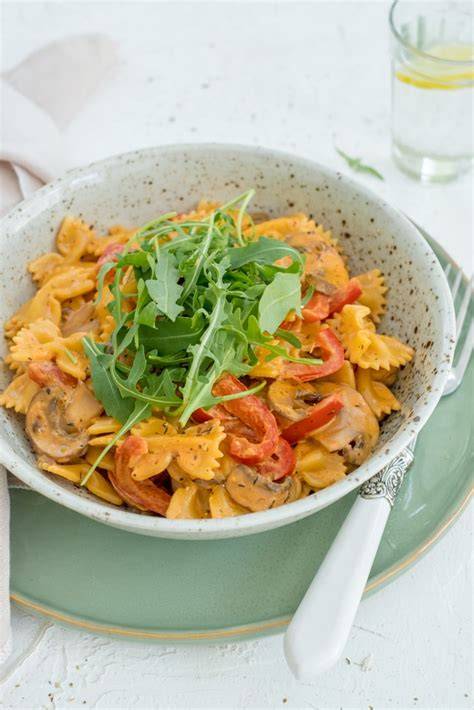 Romige pasta met doperwtjes en spekjes