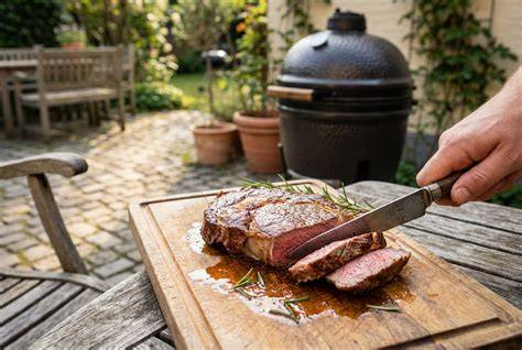 Entrecote op directe en indirecte BBQ-zone
