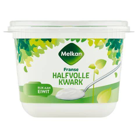 Voedingswaarde halfvolle kwark per portie