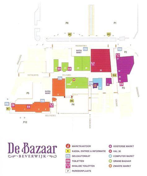 Plattegrond Oosterse Markt De Bazaar