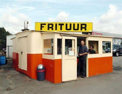Traditioneel Belgisch frietkot