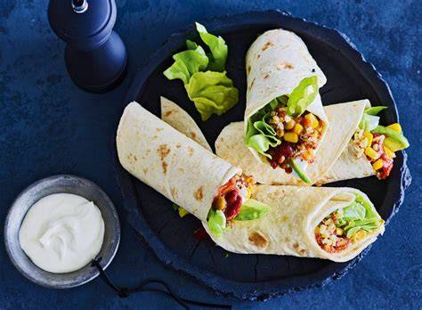Wraps met kidneybonen en guacamole