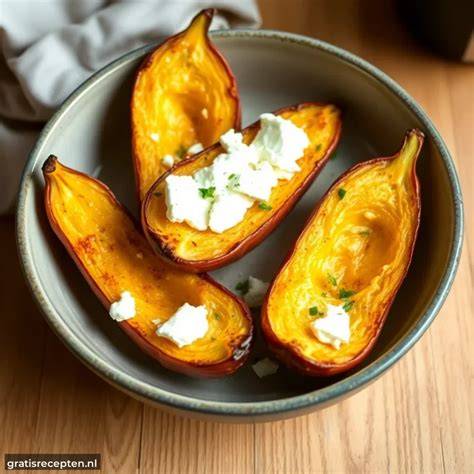 Gevulde zoete aardappel airfryer
