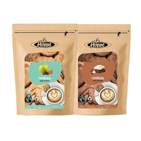 Hoppe koekjes verpakking koffie thee geschiedenis